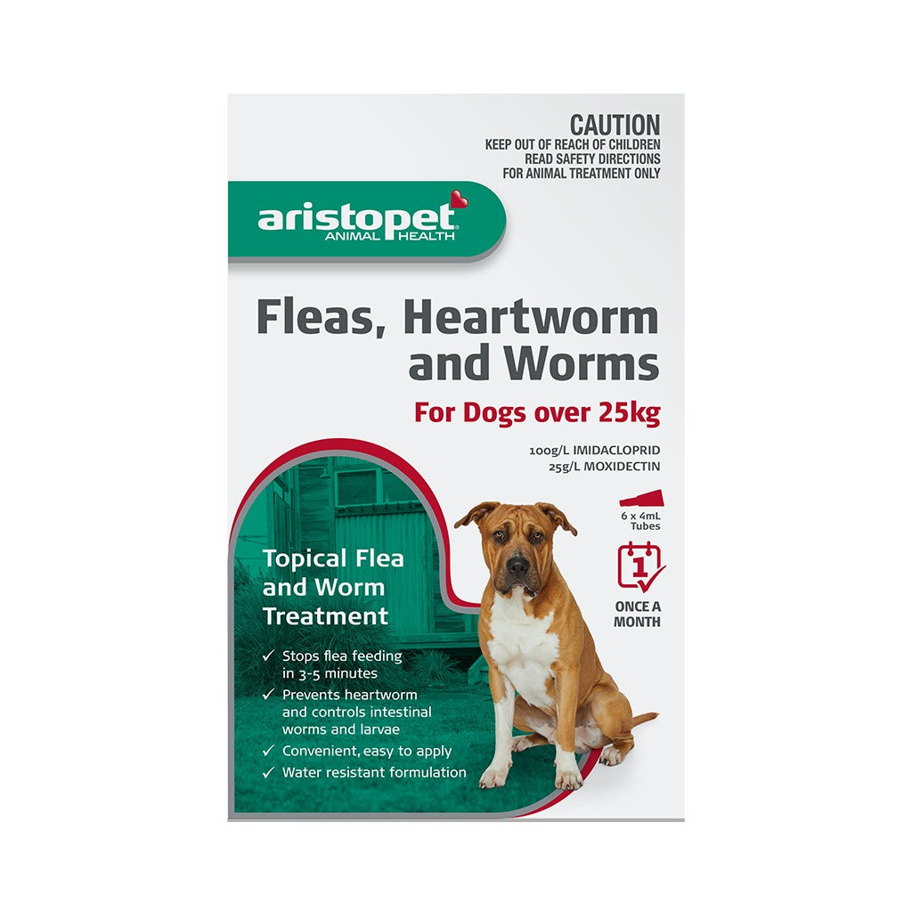 Aristopet Dog 6pk Over 25kg Fleas, Heartworm & Worms [sz:6 Pack]