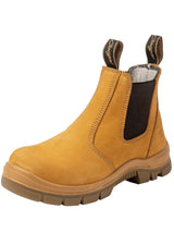 Cougar Footwear Boss Steel Toe Cap Safety Boot Elastic Sided Work Boot - Wheat
