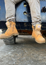 Cougar Footwear Bundaberg Safety Boot Zip Sided - Wheat