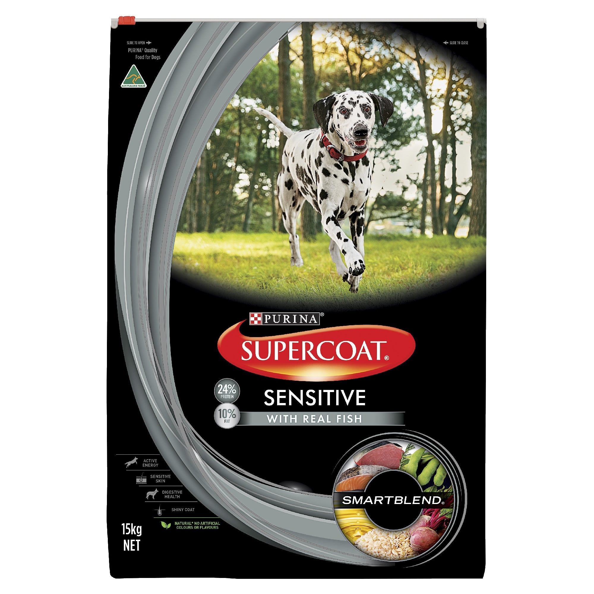 Supercoat Adult Sensitive 15kg.