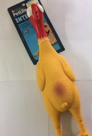 PETLIFE SQUEAKY LATEX CHICKEN LARGE
