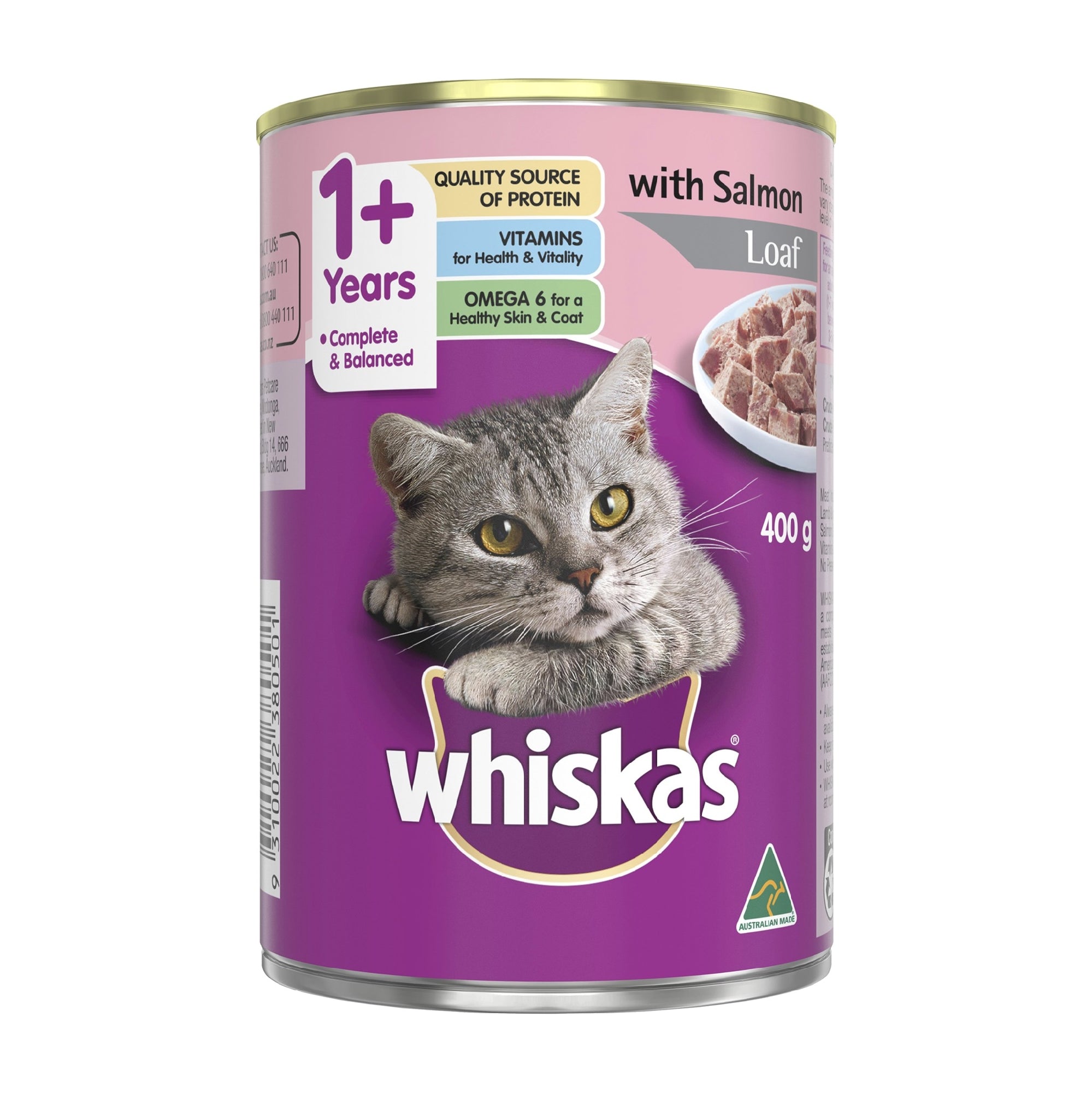 Whiskas Cat Cans 24x400gr All Varieties