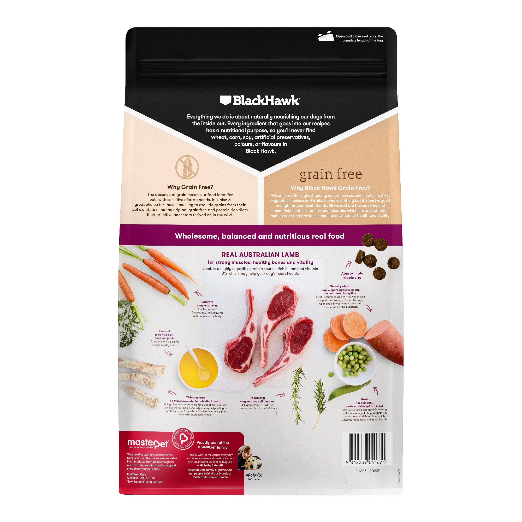 Blackhawk Dog Grainfree Lamb [KG:2.5]