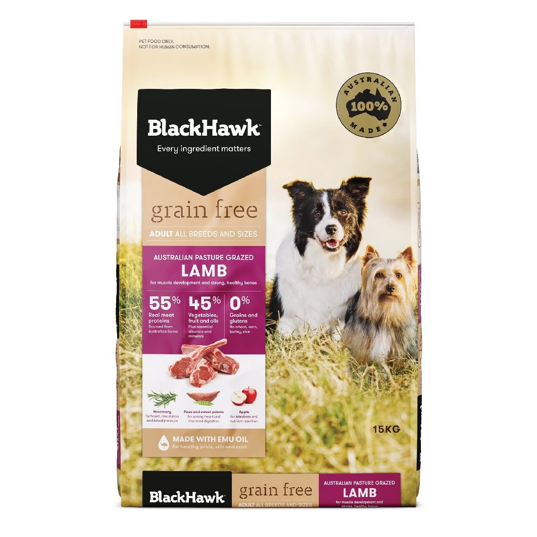 BlackHawk Grain Free Adult Dog Food Pasture Grazed Lamb