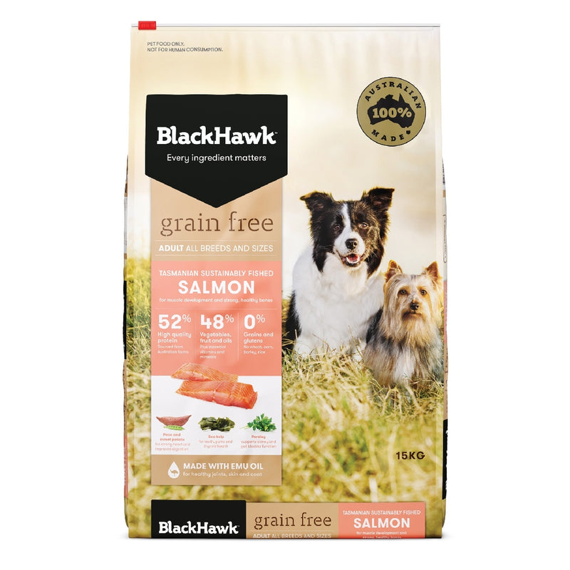 BlackHawk Grain Free Adult Dog Food Sustainably Farmed Salmon