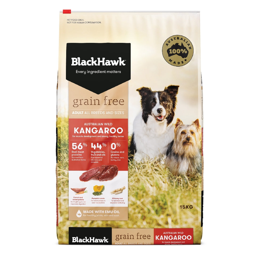 BlackHawk Grain Free Adult Dog Food Real Kangaroo Meat