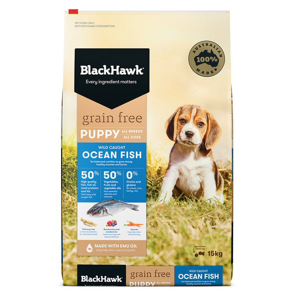 BlackHawk Grain Free Puppy Food Ocean Fish