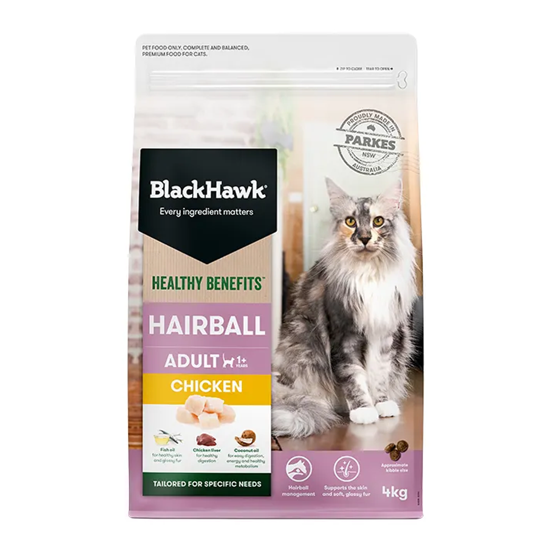 Blackhawk Cat Healthy Benefits Hairball Chicken 4KG [KG:4]