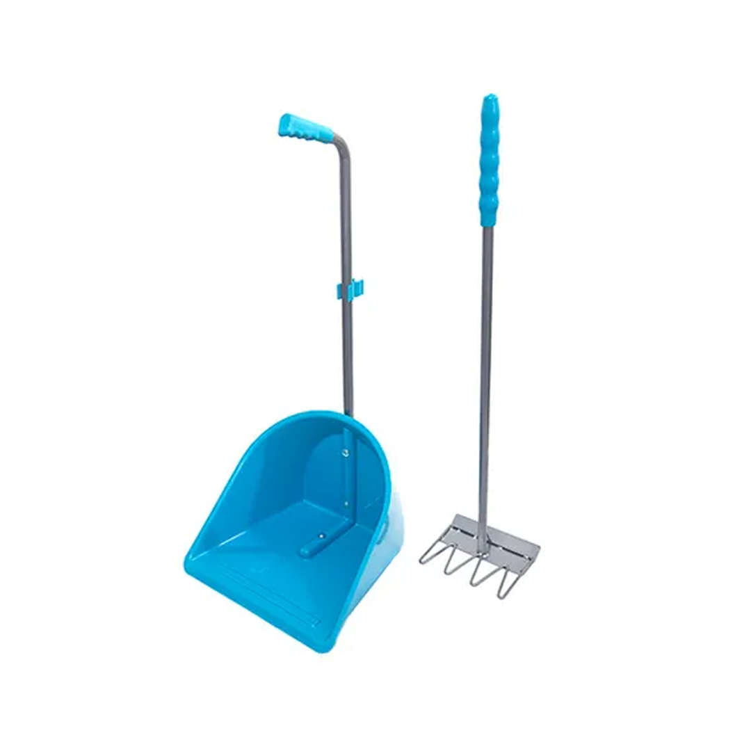 Bainbridge Pooper Scooper With Rake [CLR:Blue]