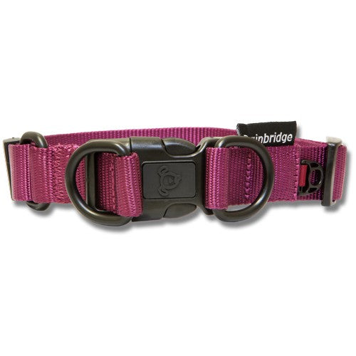 Bainbridge Nylon Dog Collar With Double D Ring Large 2.5x45-68cm.