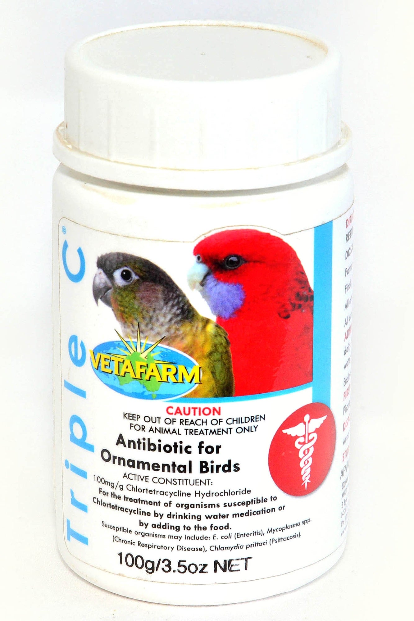Vetafarm Triple C 100g Antibiotic For Ornamental Birds.