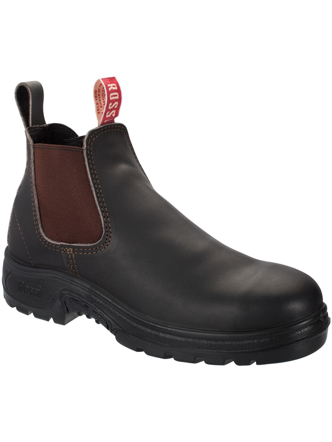 Rossi 906 Boulder Claret Elastic Side Work Boot. [SZ:11 MENS AU]