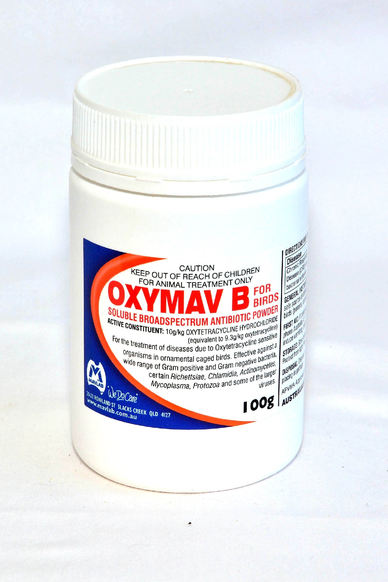 Oxymav B 100g For Birds Powder.