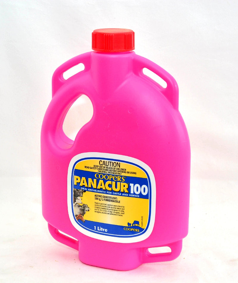 PANACUR 100 COOPERS WORMER CATTLE AND HORSES 1 LITRE