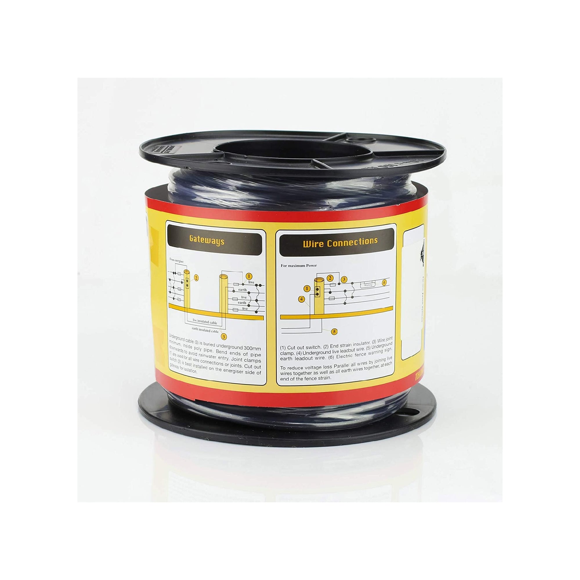 Thunderbird 50m X 2.5mm U/g Cable 2 Layers Of Plastic Over Galvanised Wire Ef-11a