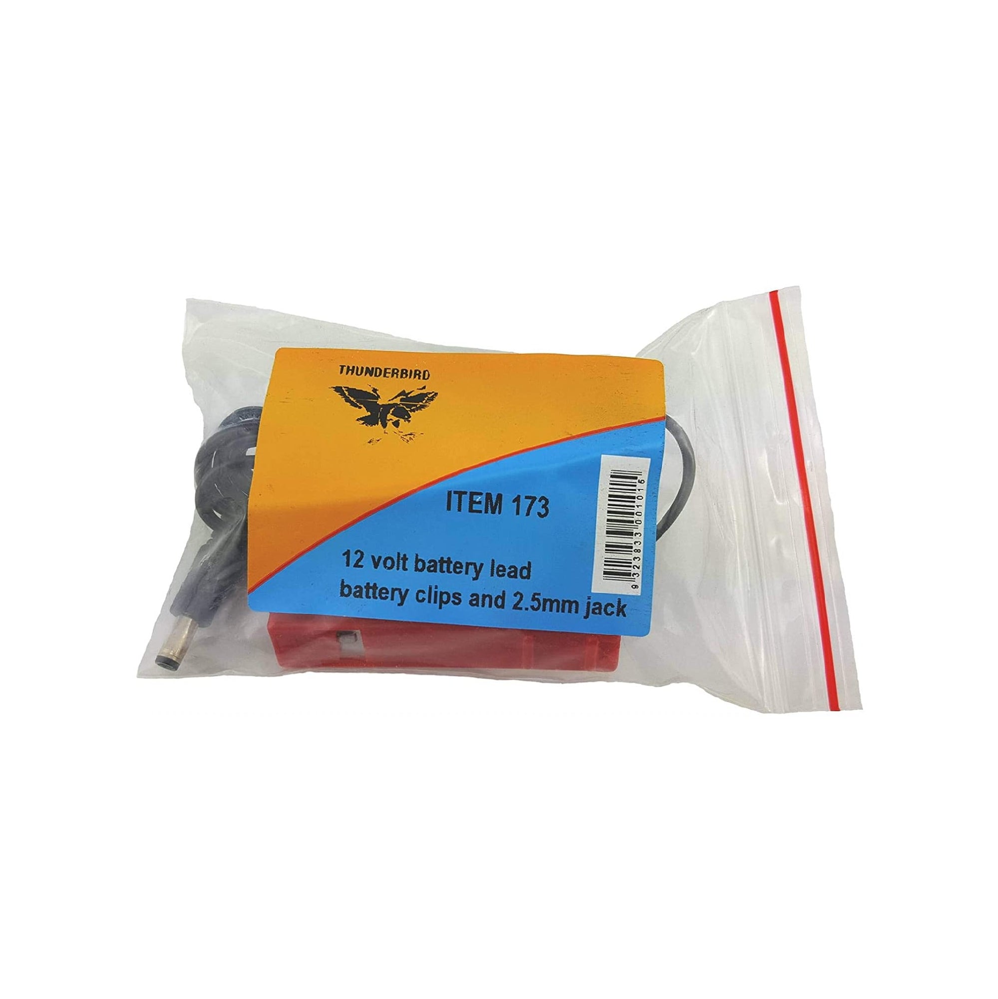 Thunderbird 12 Volt Battery Lead Suits B Series And Mb Series - 2.5mm Ef-173