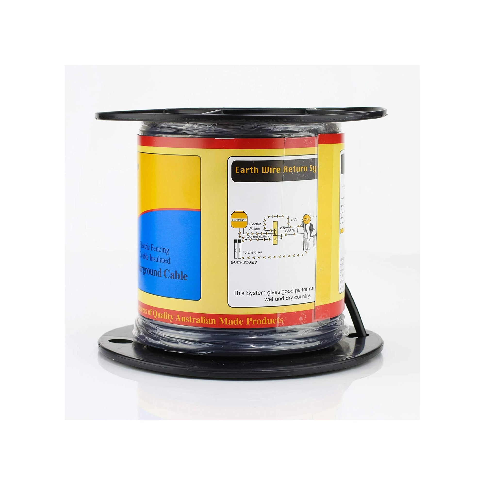 Thunderbird 25m X 2.5mm U/g Cable 2 Layers Of Plastic Over Galvanised Wire Ef-11f