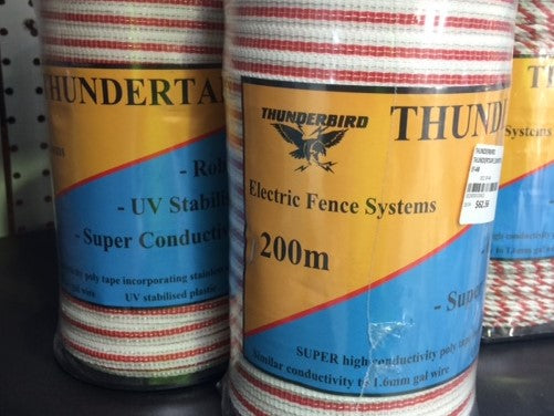Thunderbird 200m Thundertape 12mm Wide Cu + S/s Conductors Ef-48