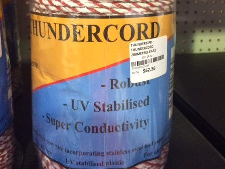 Thunderbird 200m Thundercord Cu + Ss Conductors - 3.5mm Diameter Ef-52