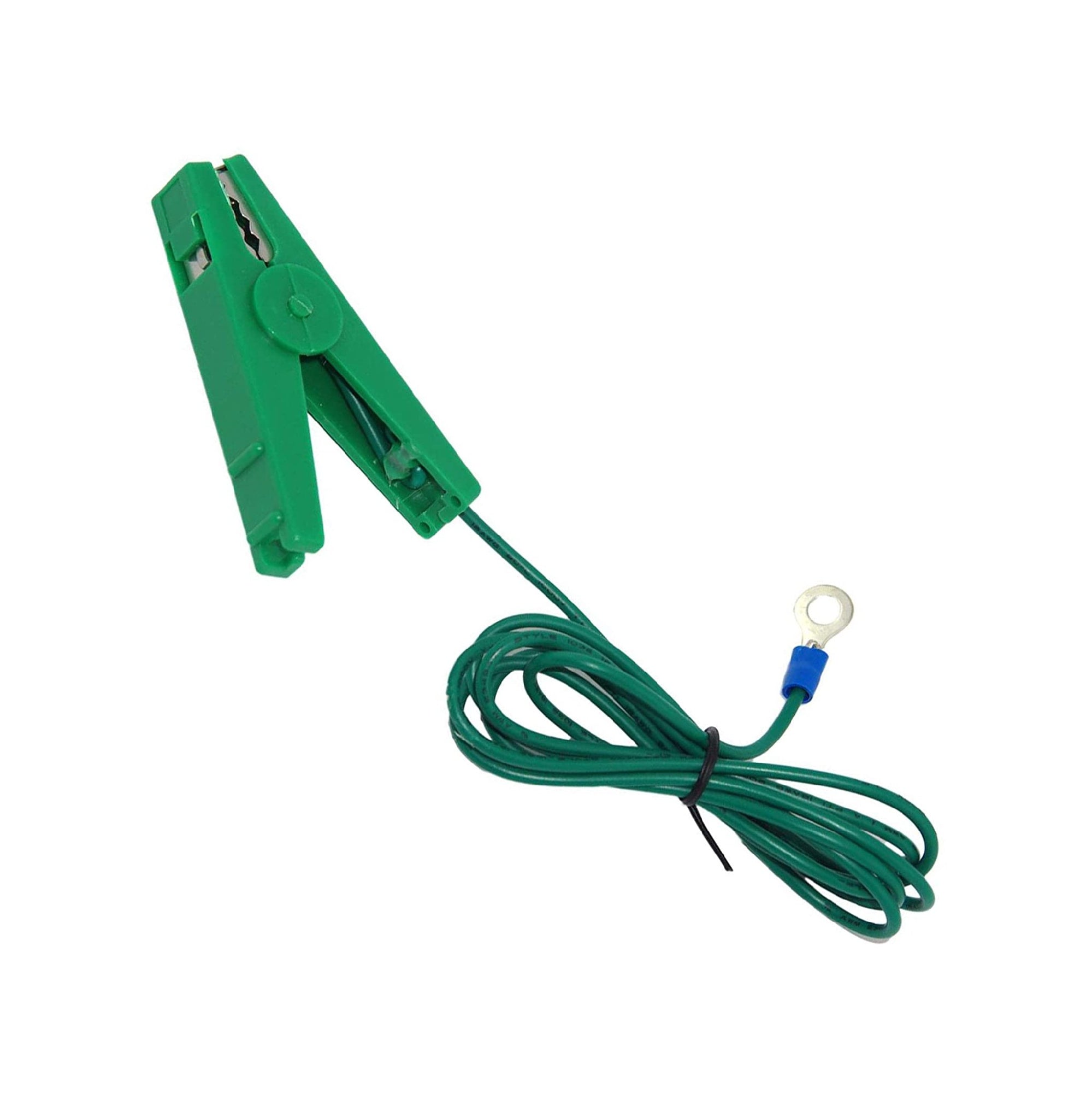 Thunderbird Green Earth Lead - Ring End Ring End + Wire + Green Clip Ef-171