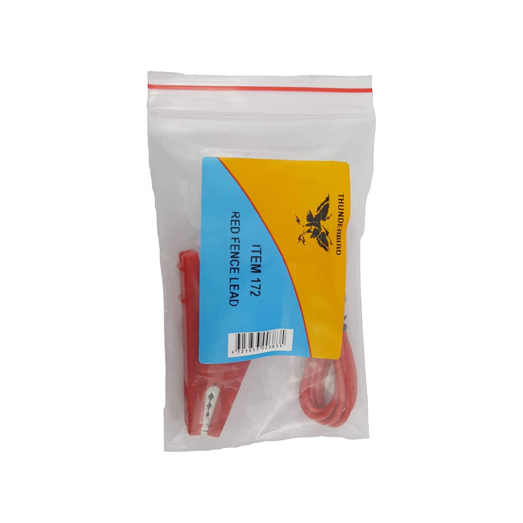 Thunderbird Red Fence Lead - Ring End Ring End + Wire + Red Clip Ef-172