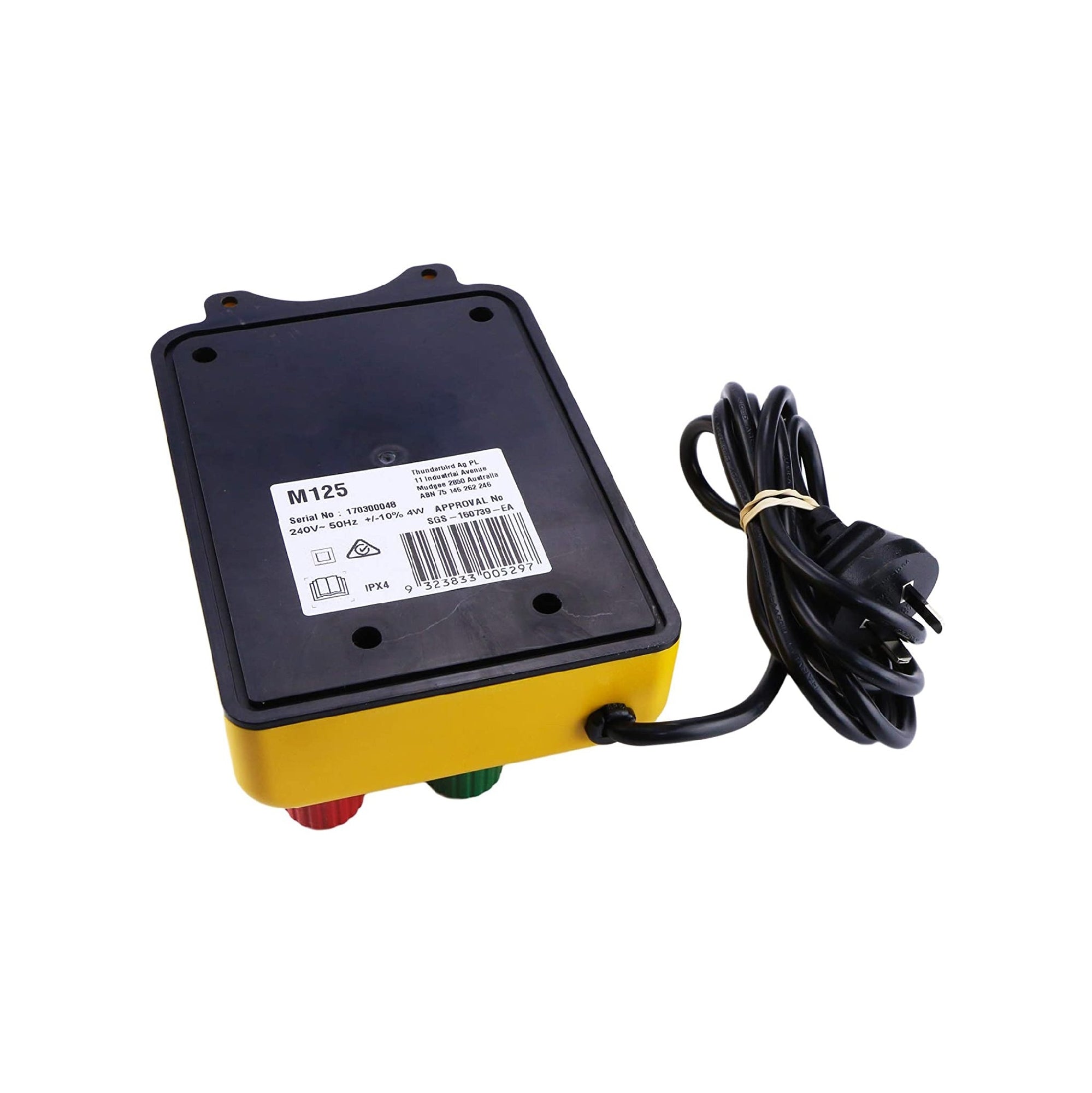 Thunderbird 15km Mains Energiser Certified, Pulse Light, O-ring Sealed M-125
