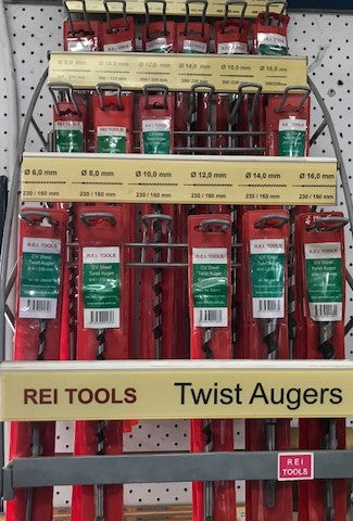 TWIST AUGER 6X230MM CV STEEL.