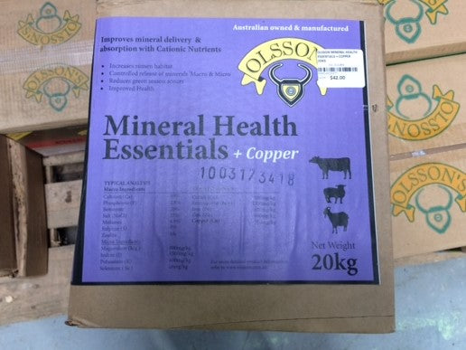 Olsson's Mineral Health Essentials Plus Copper 20kg