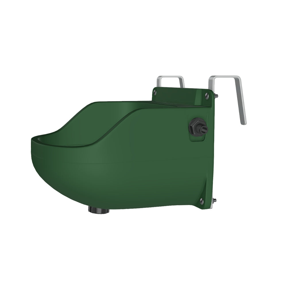 Polymaster Stable Drinker 8L + Brackets Hgr [CLR:Heritage Green]