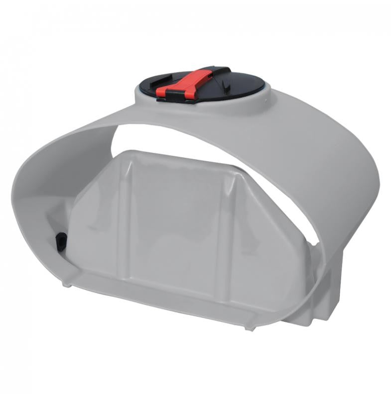 Polymaster Diesel Transfer Tank - Squat -  With 50lpm Pump & Nozzle - 12v [LTR:2000]