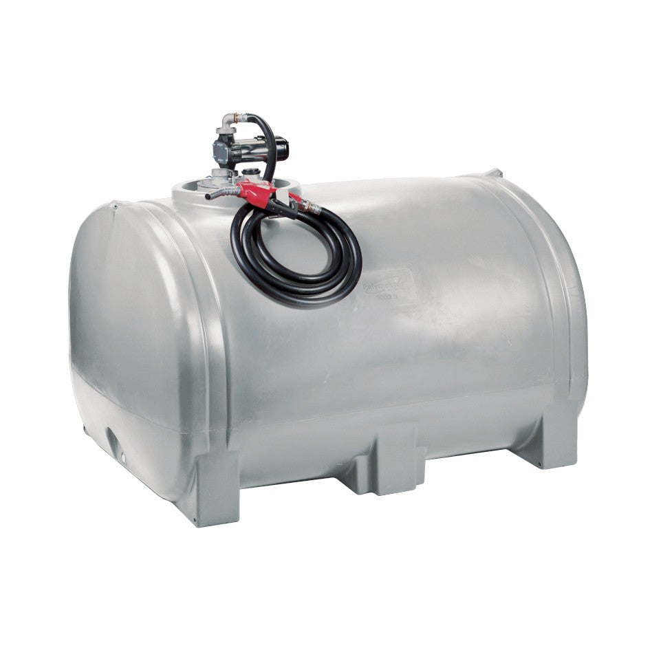 Polymaster 3000ltr Diesel Transfer Tank - 50lpm Piusi Pump & Nozzle (12v) [ltr:3000]