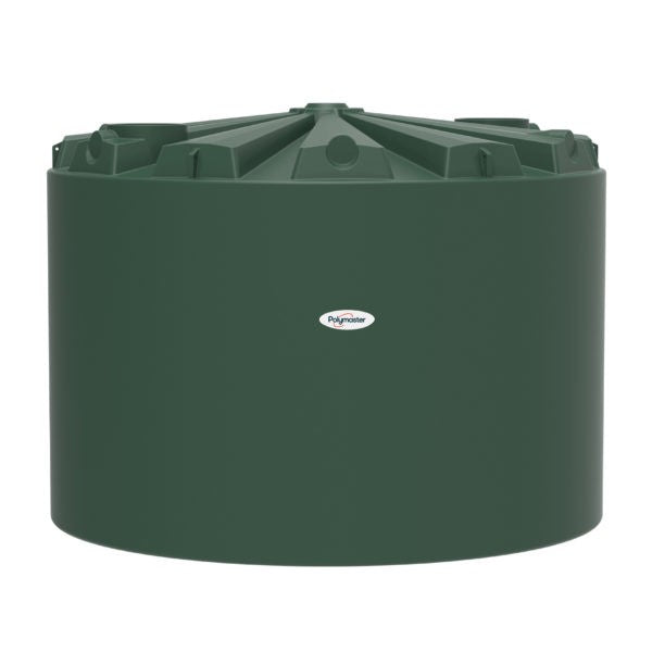 Polymaster 10000ltr - Rainwater - Smooth Style - 15yr Warranty [clr:heritage Green]