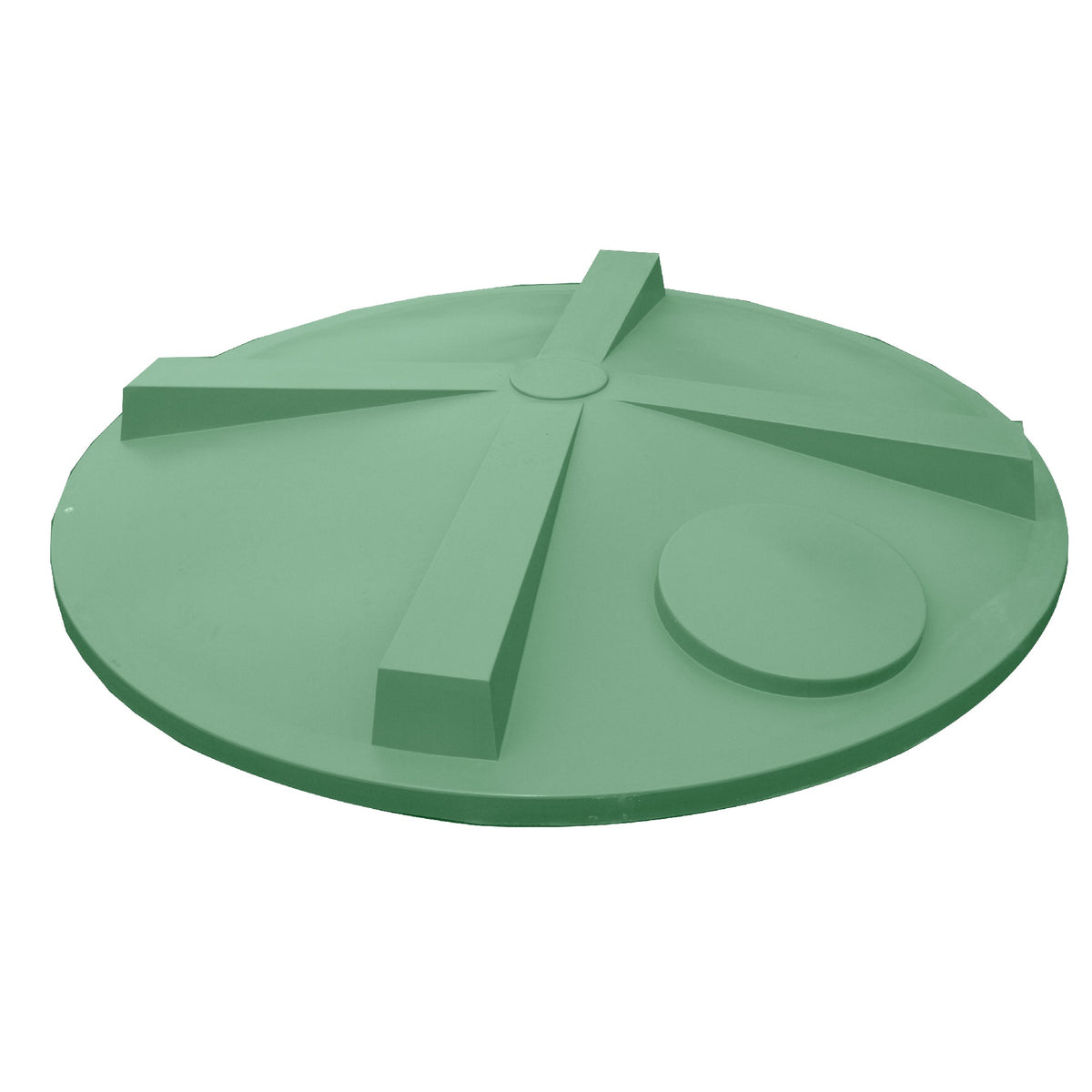 Polymaster Poly Lid Only - Suits 2000ltr Self Draining Mixing/aqua Tan