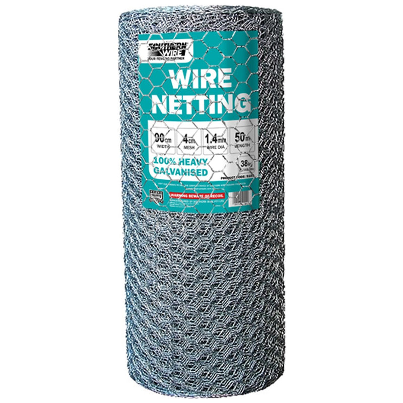 Southern Wire Netting Heavy Galvanised 90/4/1.4mm 50m