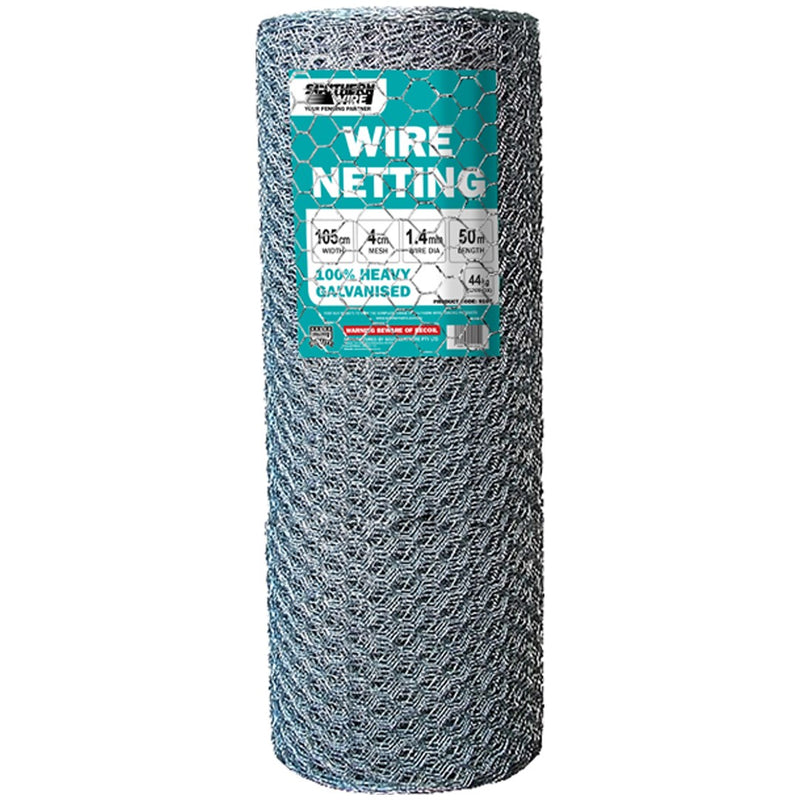 Southern Wire Netting Heavy Galvanised 105/4/1.4mm 50m
