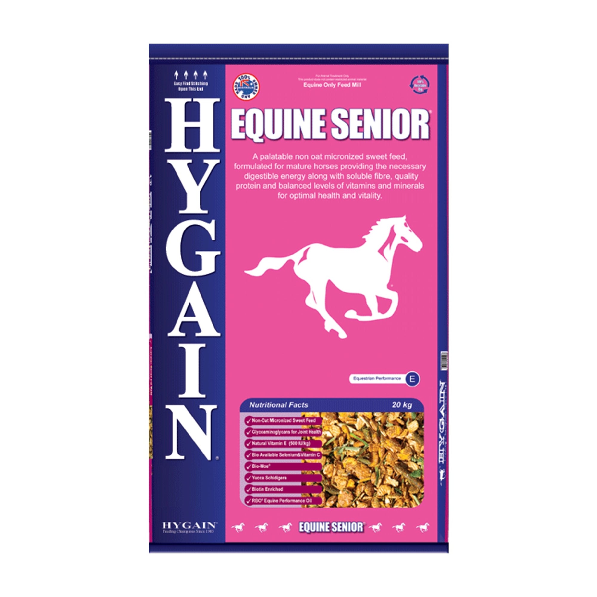 Hygain Equine Senior 20kg.