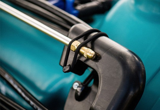 Rapid Spray 95 Litre Spot Ranger Sprayer With 12 Volt 8.3 L/min 60 Psi Pump, Pressure Regulator & Gauge, Front & Rear Interchangeable Hose Wraps With 6m Hose, A