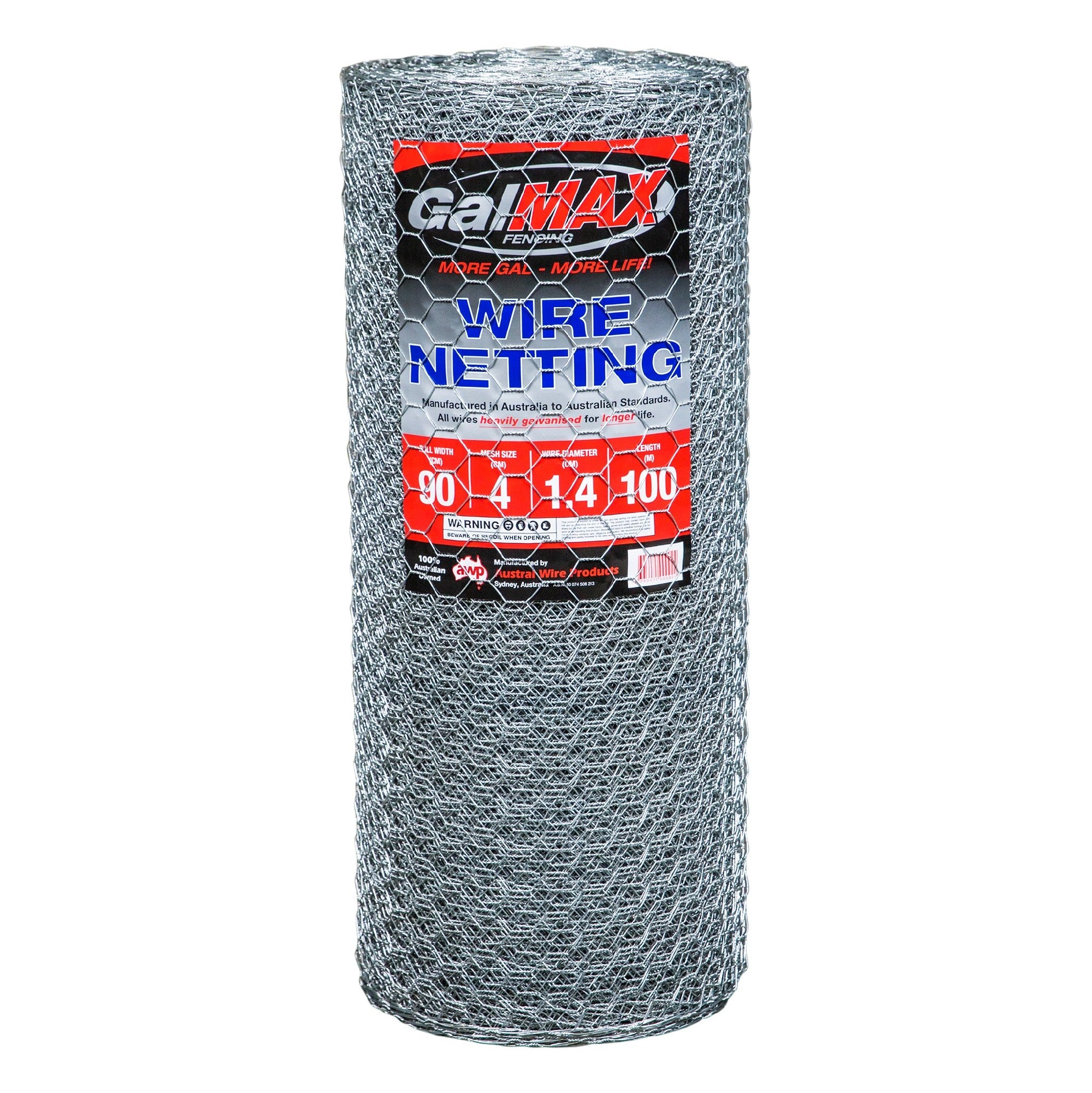 Awp Galmax Netting 900mm X 40 X 1.4 X 100m.