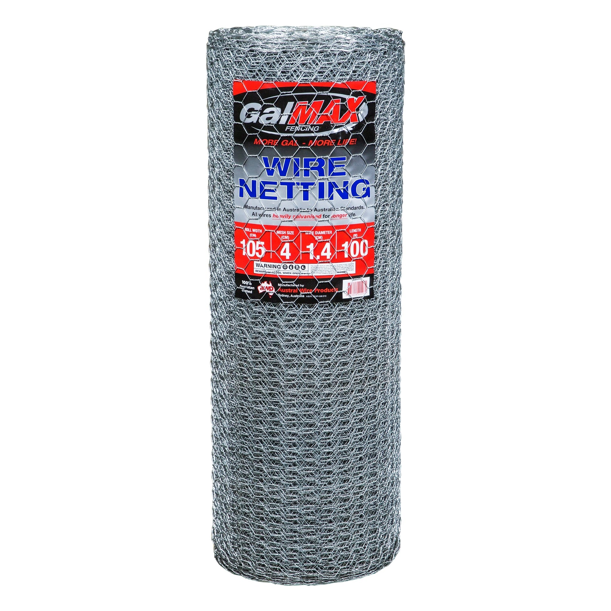 Awp Galmax Netting 1050mm X 40 X 1.4 X 100m.