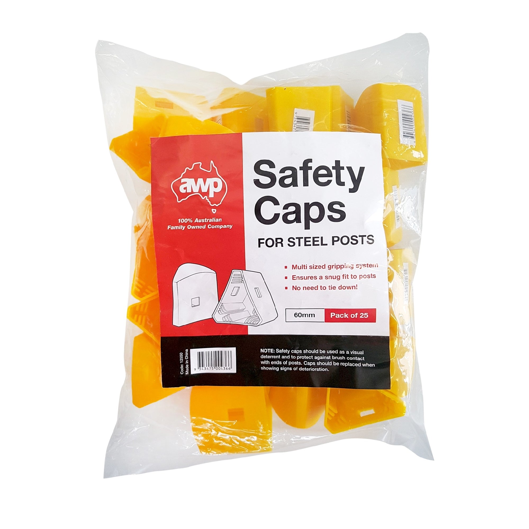 Awp Safety Caps Yellow For Steel Posts Each.