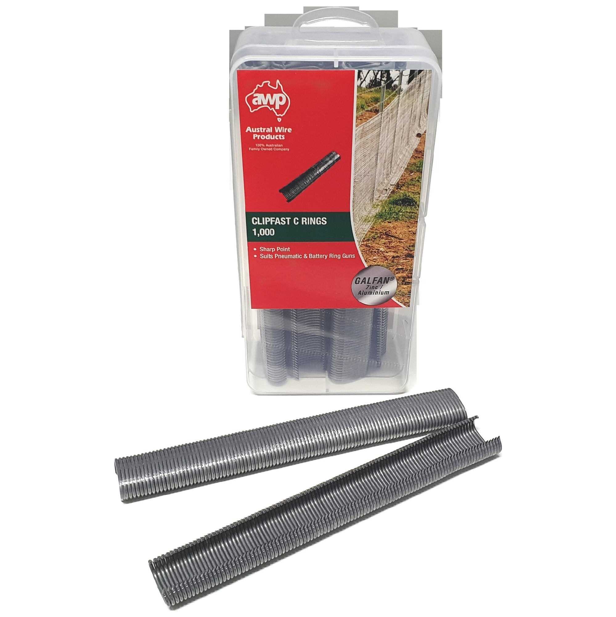 Awp Clipfast Ring Clips (pkt 1000).