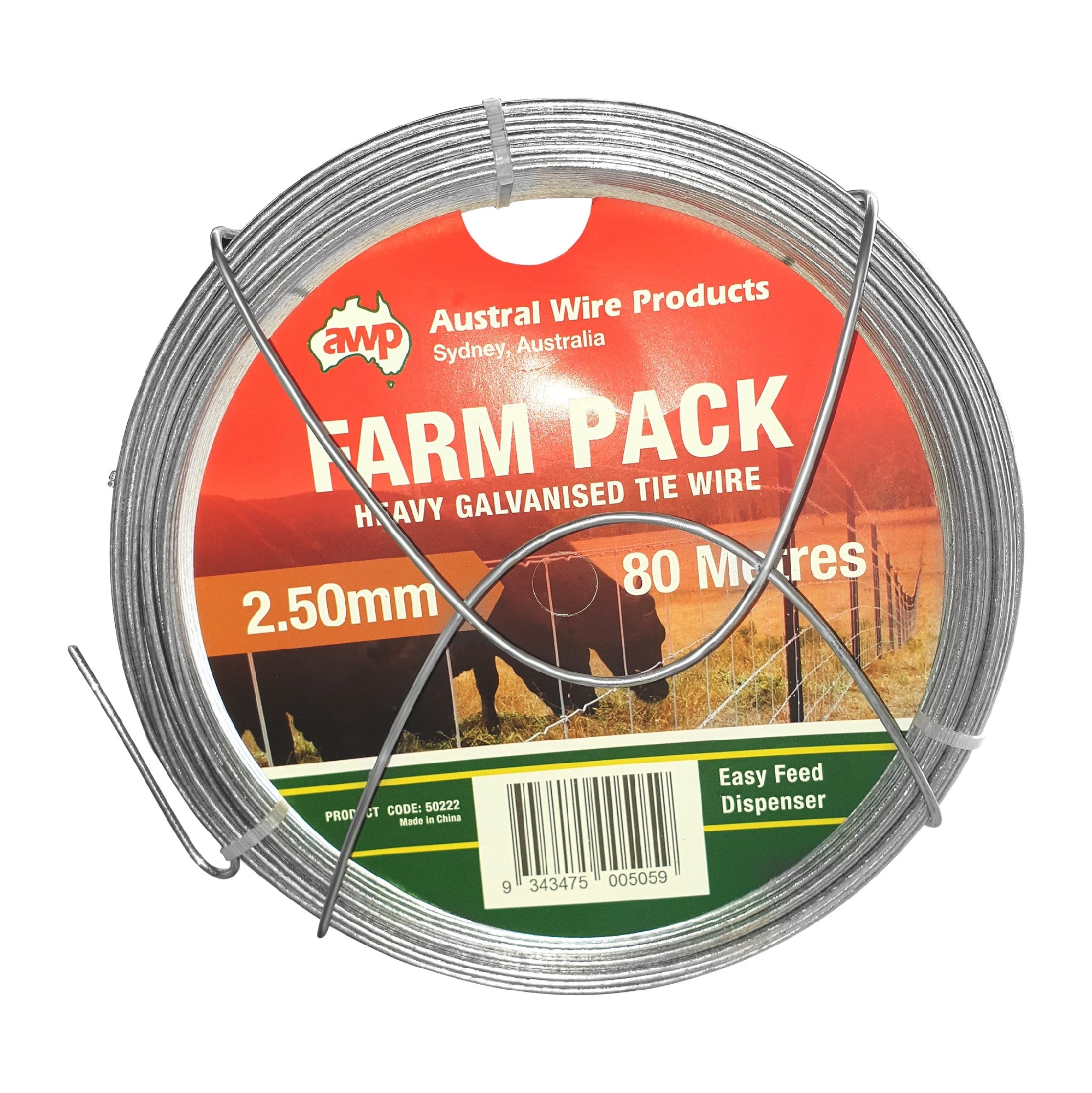 Awp Tie Wire Galv - 2.5mm X 80m.