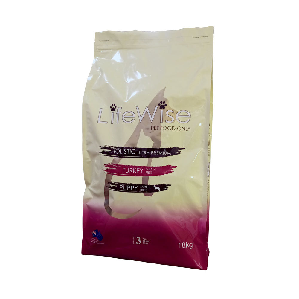 Lifewise Puppy Stage 3 Grainfree Turkey Large Bite [KG:18]