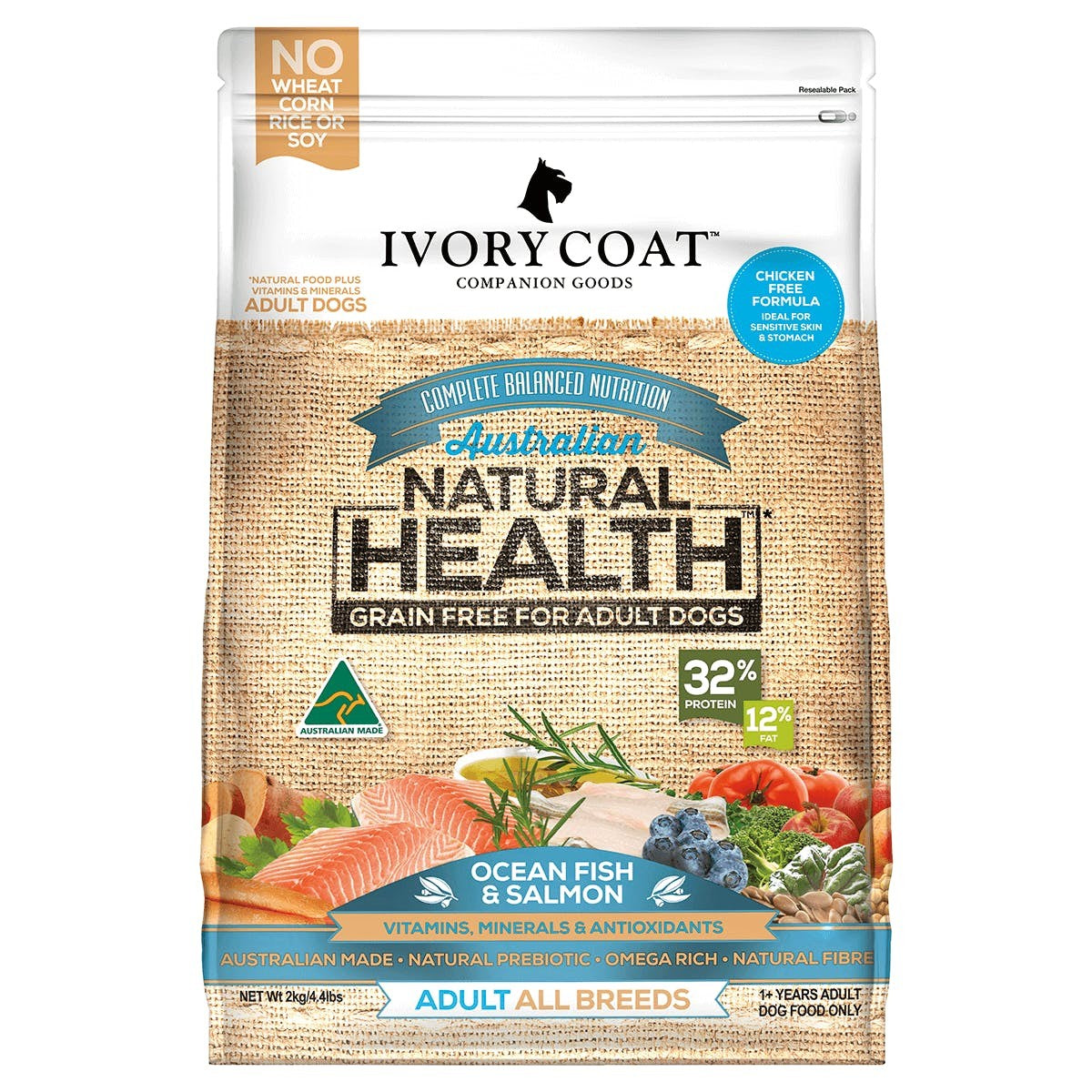Ivory Coat Adult Dog 13kg Ocean Fish & Salmon