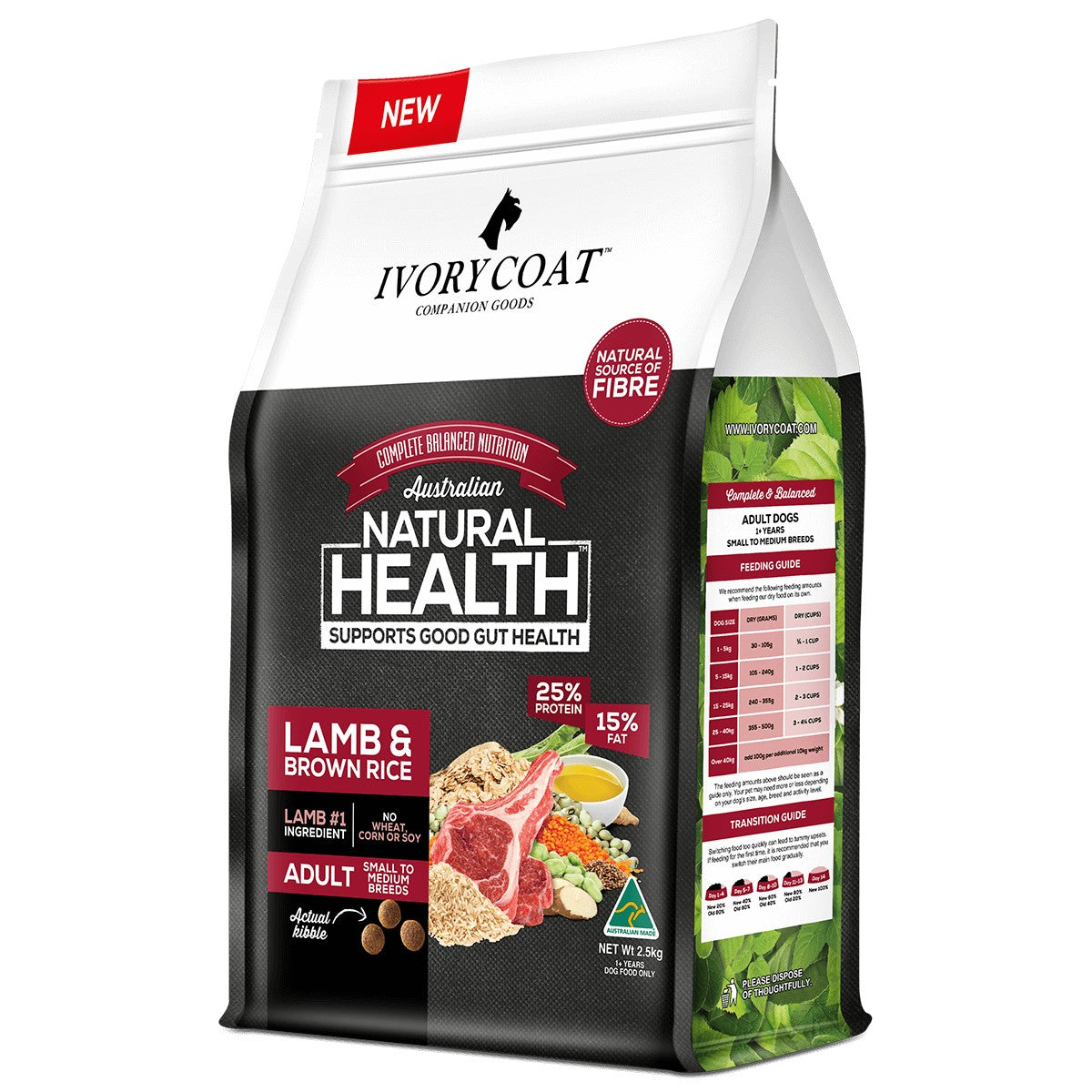 Ivory Coat Adult Lamb & Brown Rice 18kg.