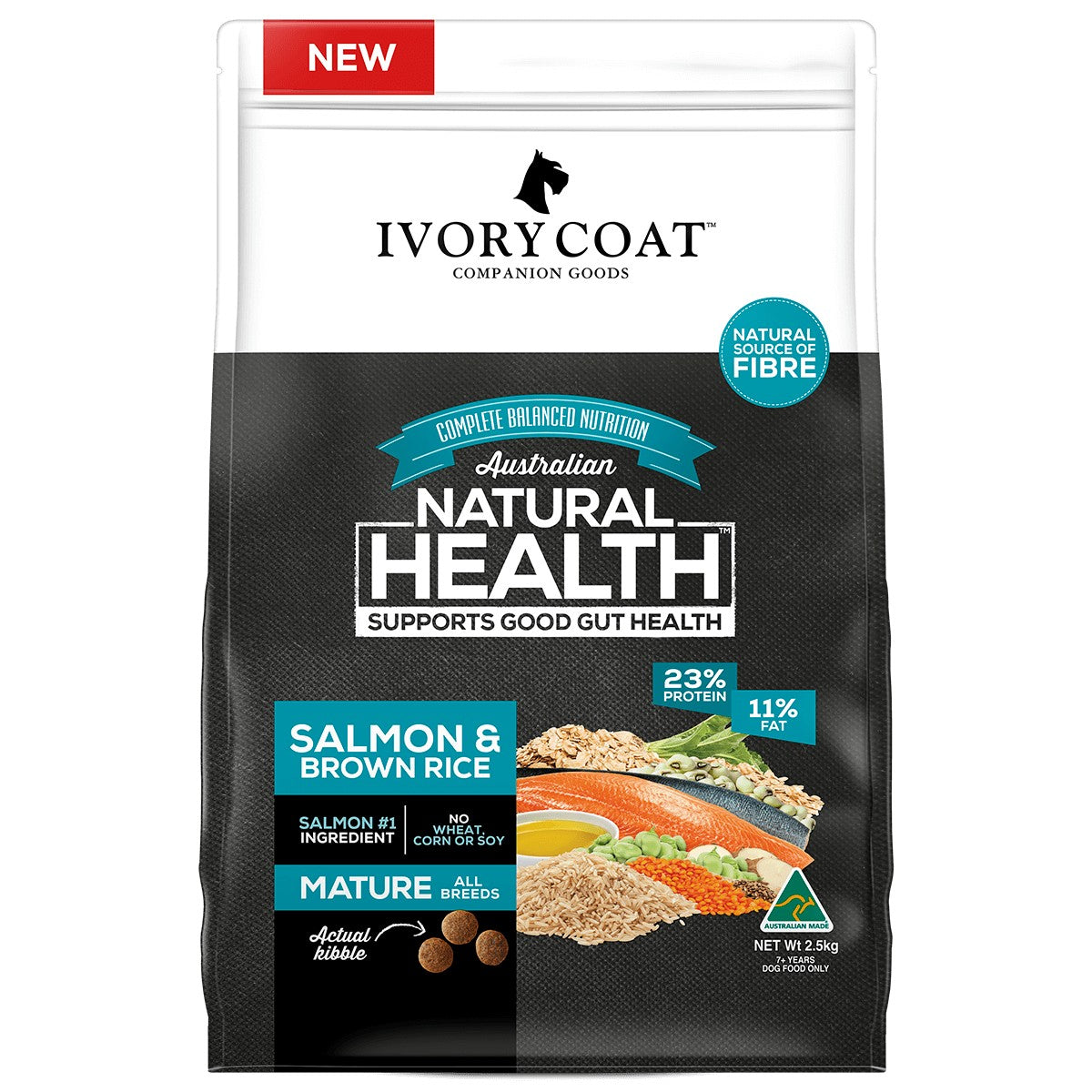 Ivory Coat Mature Ocean Fish & Brown Rice 18kg.