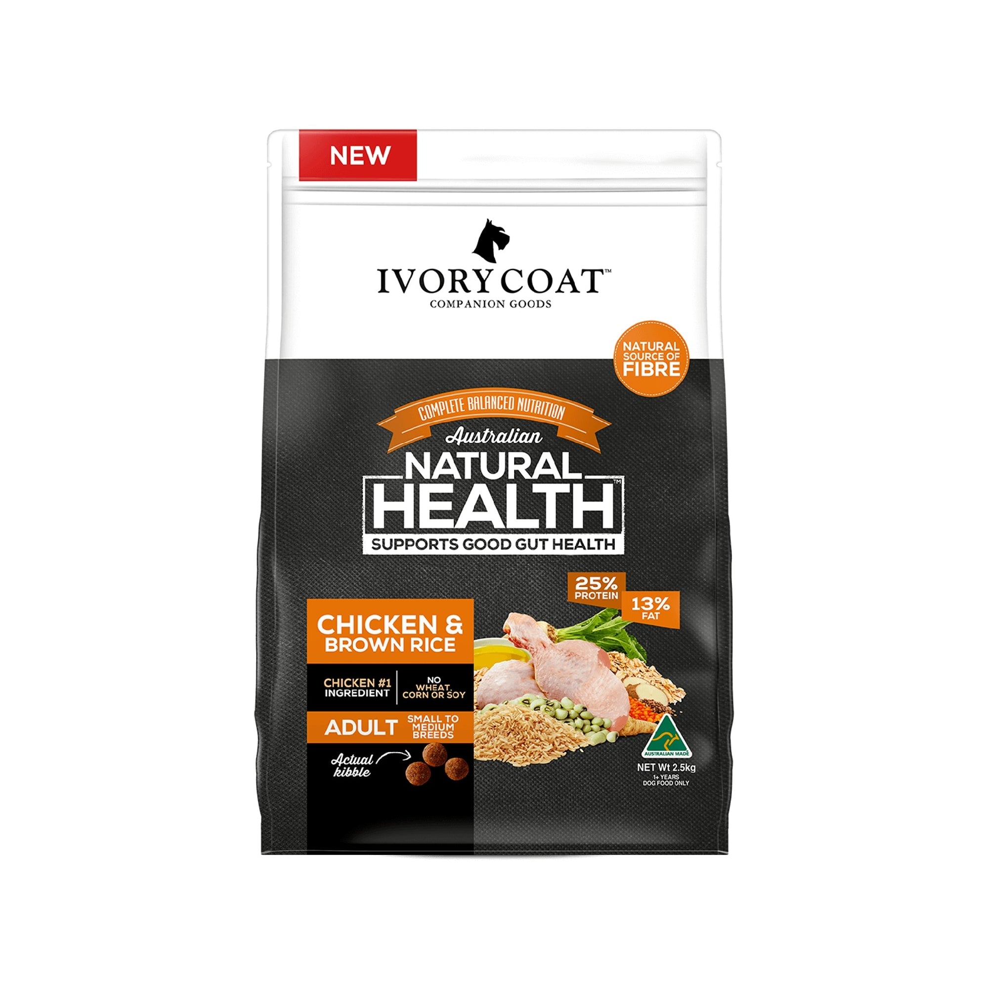 Ivory Coat Adult Chicken & Brown Rice 2.5kg.