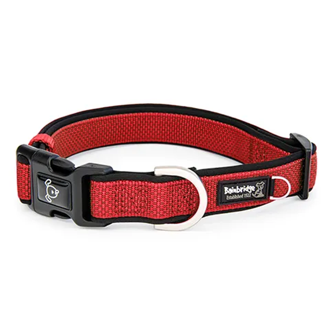 Bainbridge Premium Sport Dog Collar with Neoprene [SZ:XS CLR:Red]