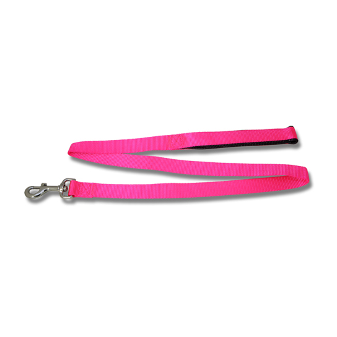Bainbridge Dog Lead Webb Padded 2.5cmX120cm [CLR:Pink]