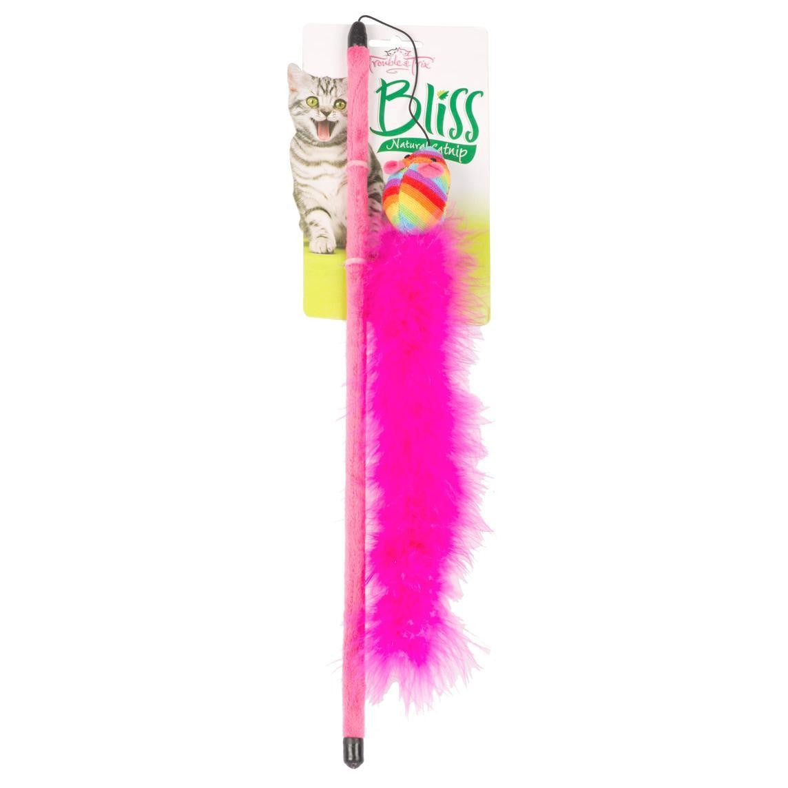 T&t Cat Bliss Mouse Wand